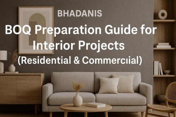 BOQ Preparation Guide for Interior Projects (Residential & Commercial)