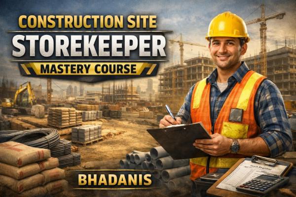 Storekeeper Course CONSTRUCTION SITE STOREKEEPER MASTERY COURSE
